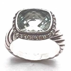 David Yurman Diamond Prasiolite Sterling Silver Ca